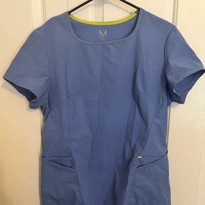 MEDELITA CIEL BLUE SCRUB TOP Med/M